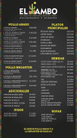 Pollo El Tambo menu