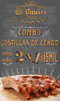 El Bunker Alitas & Costillas menu