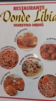 Donde Libia menu