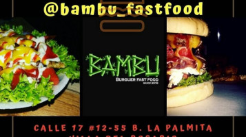 Bambu Burguer Fast Food. menu