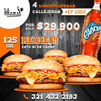 La Granja Hamburguesas menu