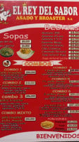 Asadero El Rey Del Sabor menu