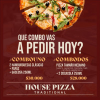 House Pizza Cereté menu