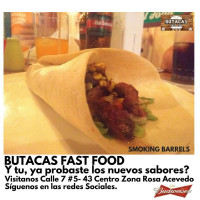 Butacas Fast Food menu