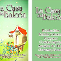 La Casa Del Balcón menu