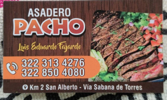 Restaurante Y Bar Tipico Paisa Y Santandereano menu