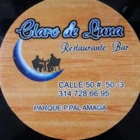 Claro De Luna menu