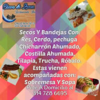 Claro De Luna menu