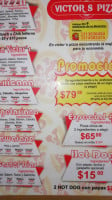 Victor's Pizza menu