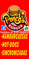 Burguer Ponch's menu