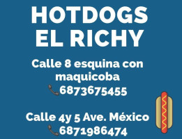 Hot Dogs El Richy Carta
