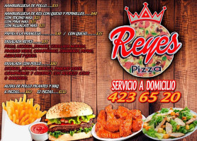 Reyes Pizza menu