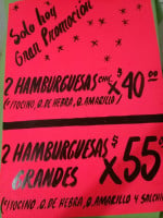 Cone: Hamburguesas Y Comida Rápida. menu