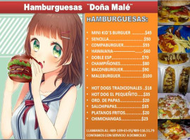 Hamburguesas DoÑa Male menu