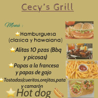 Cecy's Grill menu