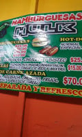 Hamburguesas Y Burritos Hulk menu