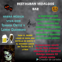 Restaurante Bar Hidalgos menu