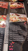 El Rinconcito menu