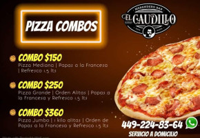 El Caudillo Merendero menu