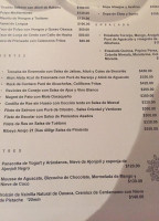 Flor De Nogal menu