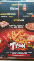 Pizzas Tayzon menu