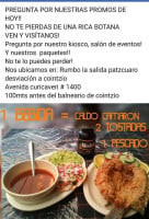 El Rincón De La Montaña menu