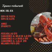 Tapanco menu