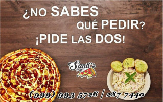 Santi's Pizza menu