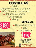 Sabor A Mi Tierra menu