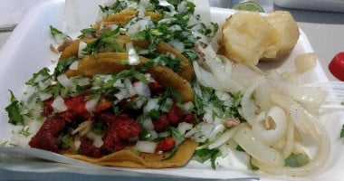 Tacos El Rosario food