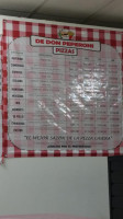 De Don Peperoni menu