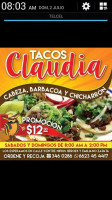 Tacos Claudia menu