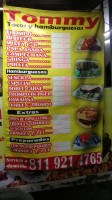 Tacos Y Hamburguesas Tommy menu