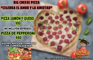 Big Cheese Pizza menu