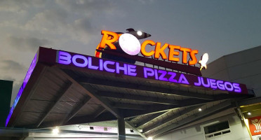 Rockets Bowling Pizza Games outside