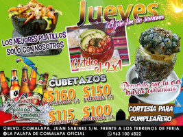 La Palapa De Comalapa Speisekarte