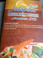 Jalapeño Grill menu