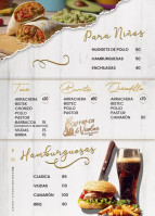 Barranca De Viudas menu