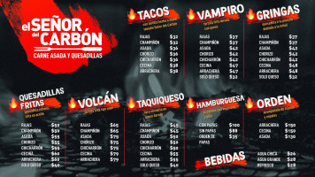 El Señor Del Carbón menu