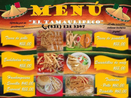 El Tamaulipeco menu