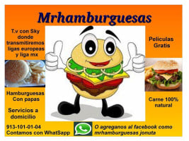 Mrhamburguesas menu