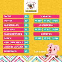 Carnitas Los Michoacanos Mesa Colorada menu