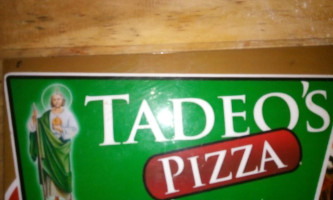 Tadeo's Pizza menu