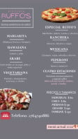 Pizzería Ruffo’s menu