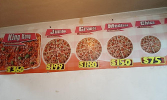 Janys Pizza menu