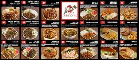 Baja Teriyaki menu