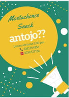 The Mostachones Snack menu