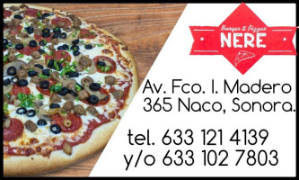 Burger And Pizzas Nere menu