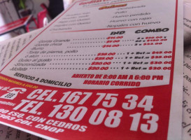 Gorditas Estilo Nombre De Dios menu