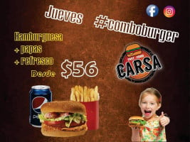 Carsa Fast Food menu